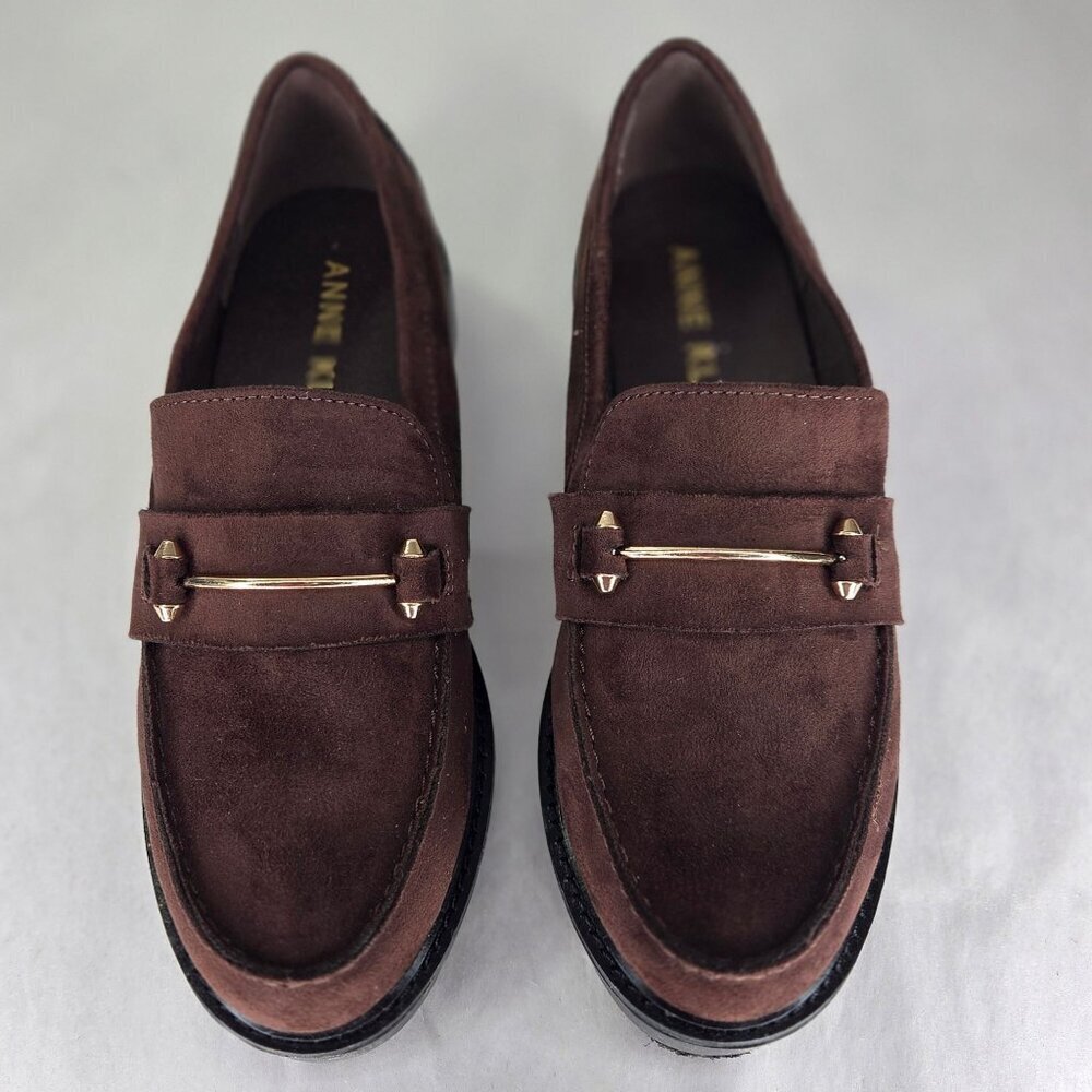 Anne Klein Emme Lug Sole Loafers - Brown, Size: 5.5 M